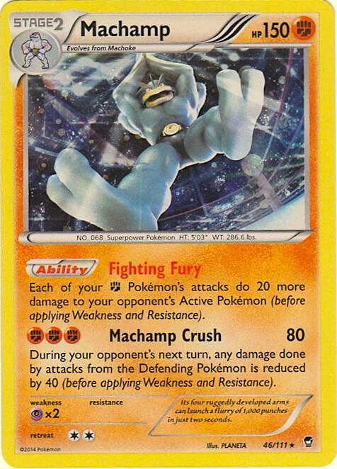 Furious Fists Machamp [Cosmos-Holo] Pokémon card